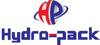 Logo firmy Hydro pack, dwie litery HP i pod tym pełna nazwa